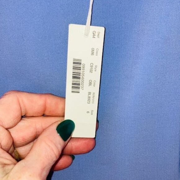 NWT J.Crew 365 Resume Sheath Periwinkle Blue Italian Stretch Wool Dress Sz 6 - Picture 8 of 11